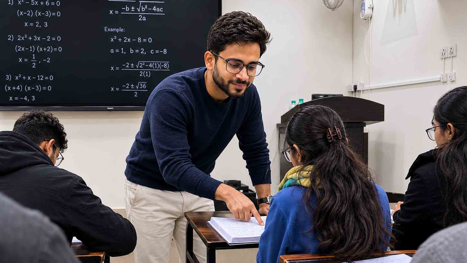 A moment from the classroom